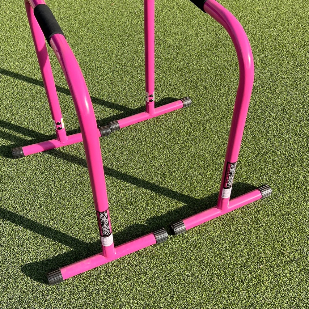 Pink Fitness Dip Bars